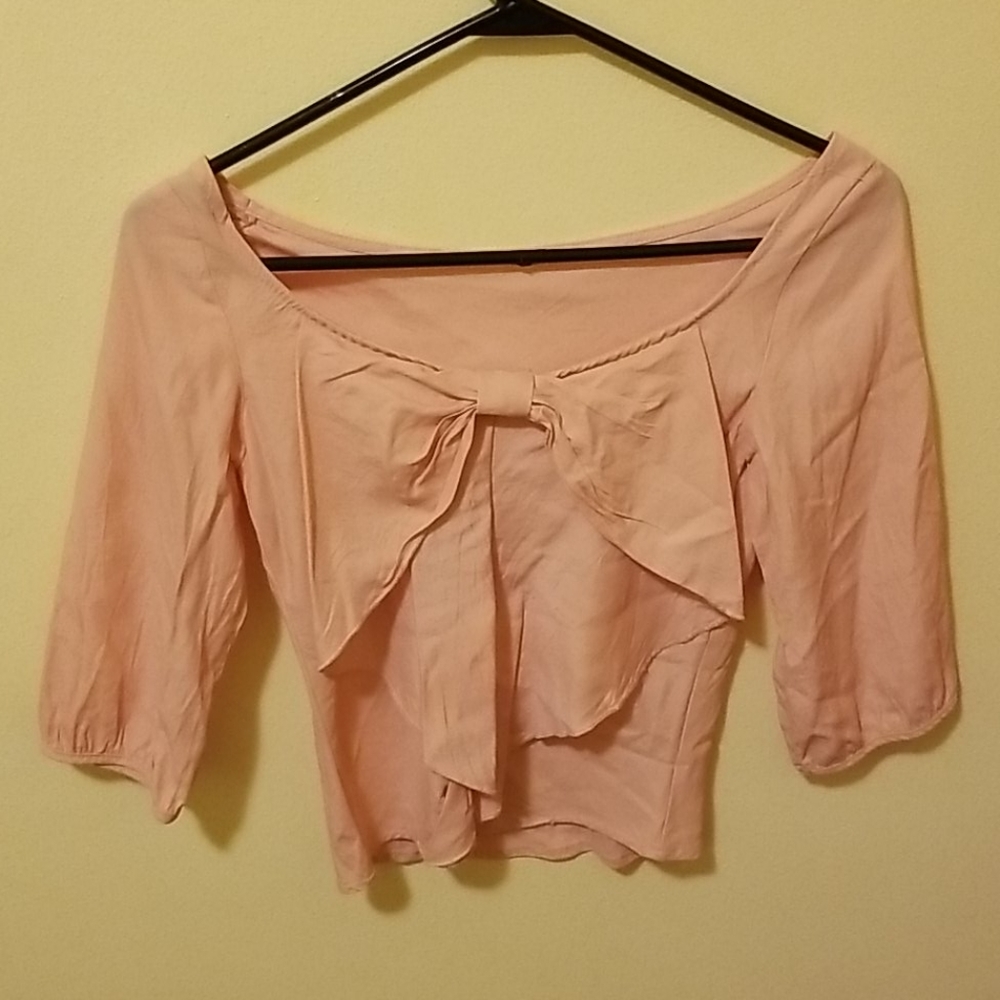 Pink Bow Top